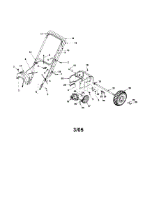Wheel Assembly / Handle / Drive Control parts for Mtd Gas Snowblower 31A-3BAD762 from AppliancePartsPros.com