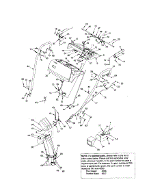 Handle Panel parts for Mtd Gas Snowblower 31AE558G099 from AppliancePartsPros.com