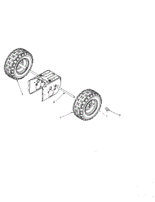 Wheel Assembly parts for Mtd Gas Snowblower 31AE558G099 from AppliancePartsPros.com