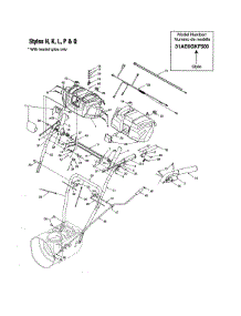Handle Panel parts for Yard-Man Gas Snowblower 31AE5KLF801 from AppliancePartsPros.com