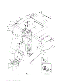 Handles & Panel parts for Mtd Gas Snowblower 31AE6BHE722 from AppliancePartsPros.com
