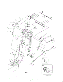 Handles & Panel parts for Mtd Gas Snowblower 31AE6GKG731 from AppliancePartsPros.com