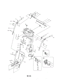 Handle / Panel / Chute Control parts for Mtd Gas Snowblower 31AE6LLG723 from AppliancePartsPros.com