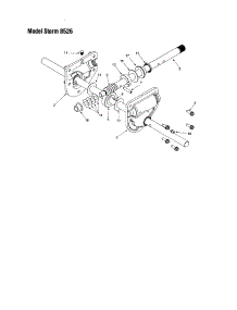 Auger Gearbox Assembly - 8526 parts for Troy-Bilt Gas Snowblower 31AE6S73063 from AppliancePartsPros.com