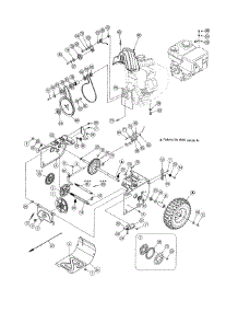 Wheel Assembly parts for Mtd Gas Snowblower 31AH54KG500 from AppliancePartsPros.com
