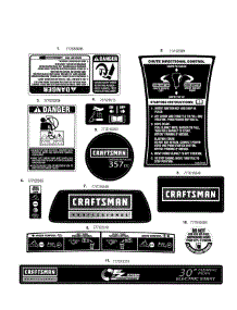 Decals parts for Mtd Gas Snowblower 31AH55TH799 from AppliancePartsPros.com