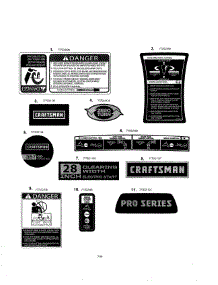 Decals parts for Mtd Gas Snowblower 31AH55TQ799 from AppliancePartsPros.com
