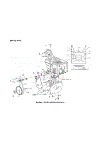 Engine Drive parts for Mtd Gas Snowblower 31AH5DTH793 from AppliancePartsPros.com