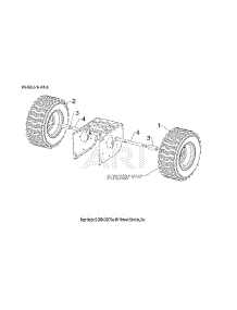Wheels & Axle parts for Mtd Gas Snowblower 31AH5DTH793 from AppliancePartsPros.com