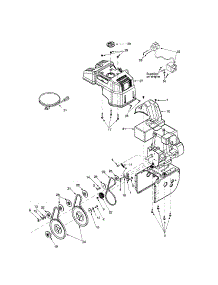 Shroud / Drive / Electric Starter parts for Troy-Bilt Gas Snowblower 31AH5W75063 from AppliancePartsPros.com