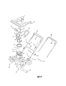 Shroud / Chute / Handle / Auger Housing parts for Mtd Gas Snowblower 31AM2N1B795 from AppliancePartsPros.com