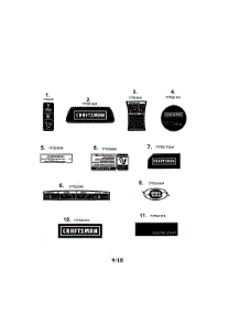 Decals parts for Mtd Gas Snowblower 31AM5CSF799 from AppliancePartsPros.com