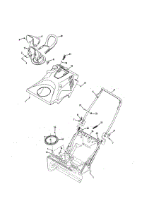 Chute / Upper Handle / Cover parts for Mtd Gas Snowblower 31AS2S5D799 from AppliancePartsPros.com