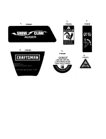Decals parts for Mtd Gas Snowblower 31AS2S5D799 from AppliancePartsPros.com