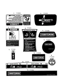 Decals parts for Mtd Gas Snowblower 31AS63TF799 from AppliancePartsPros.com