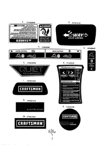 Decals parts for Mtd Gas Snowblower 31AS68SF799 from AppliancePartsPros.com