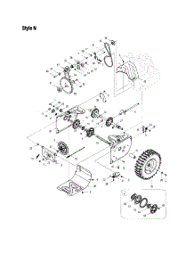 Wheel / Gear / Axle / V-Belt / Frame parts for Troy-Bilt Gas Snowblower 31AS6BN2711 from AppliancePartsPros.com