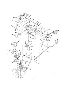 H-Style Handle / Frame / Disharge Chute parts for Mtd Gas Snowblower 31AS6LEG700 from AppliancePartsPros.com