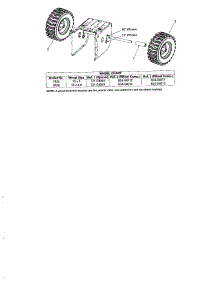 Wheel Chart parts for Troy-Bilt Gas Snowblower 31AS6R72063 from AppliancePartsPros.com