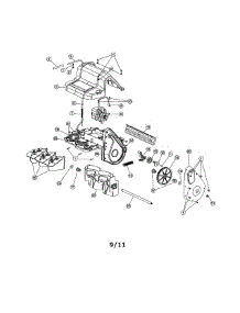 Motor / Cover / Housing parts for Yard Machines Electric Snowblower 31B-040-800 from AppliancePartsPros.com