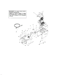 Belt Cover / Drive Clutch Bracket parts for Mtd Gas Snowblower 31B-611D062 from AppliancePartsPros.com