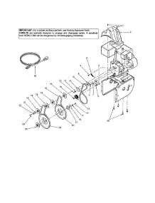 Auger Pulley parts for Mtd Gas Snowblower 31BE600E131 from AppliancePartsPros.com