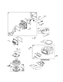 Head-Cylinder / Fan Flywheel parts for Briggs & Stratton Lawn & Garden Engine 31D777-0035 from AppliancePartsPros.com