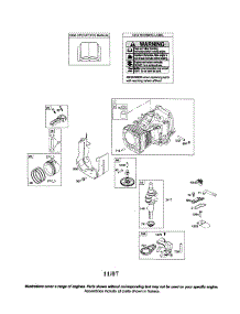 Cylinder / Crankshaft parts for Briggs & Stratton Lawn & Garden Engine 31L700 (0036-0192) from AppliancePartsPros.com