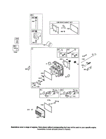 Head-Cylinder / Dipstick / Tube parts for Briggs & Stratton Lawn & Garden Engine 31L700 (0036-0192) from AppliancePartsPros.com