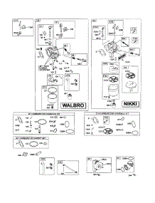 Carburetor Assembly parts for Briggs & Stratton Lawn & Garden Engine 31Q700 (0036-0466) from AppliancePartsPros.com