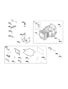 Cylinder parts for Briggs & Stratton Lawn & Garden Engine 31R907-0062-G1 from AppliancePartsPros.com