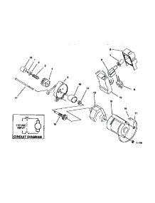 Starter Motor Asm 27222 / Electric parts for Lawnboy Gas Snowblower 320 (28220-8900001 & UP) from AppliancePartsPros.com