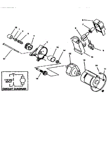 Starter Motor 28222 (Electric) parts for Lawnboy Gas Snowblower 320 (28222-7900001 & UP) from AppliancePartsPros.com