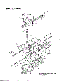 Single Speed Transaxle parts for Mtd Front-Engine Lawn Tractor 3214509 from AppliancePartsPros.com