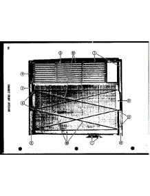 Cabinet Front Interior (324-3B) (324-5B) (324-3Bh) (324-5Ch) (329-3B) (329-3Bh) parts for Amana Room Air Conditioner 324-5CH from AppliancePartsPros.com