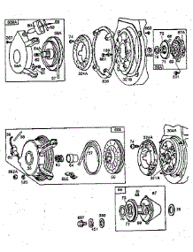 Rewind Starter parts for Briggs & Stratton Lawn & Garden Engine 326400 TO 326499 (0611 - 0611) from AppliancePartsPros.com
