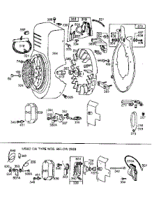 Flywheel Assembly And Blower Housing parts for Briggs & Stratton Lawn & Garden Engine 326400 TO 326499 (0630 - 0726) from AppliancePartsPros.com