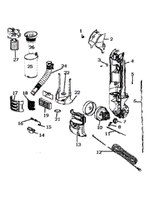 Main Body parts for Eureka Upright Vacuum 3276BVZ from AppliancePartsPros.com