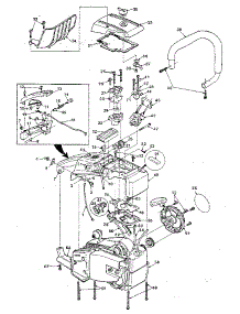 Figure 1 parts for Homelite Gas Chainsaw 330-UT10604A from AppliancePartsPros.com