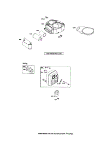 Muffler / Blower Hsg. parts for Briggs & Stratton Lawn & Garden Engine 331800 (0036,0805) from AppliancePartsPros.com