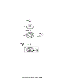 Flywheel / Fan parts for Briggs & Stratton Lawn & Garden Engine 331800 (0036,0805) from AppliancePartsPros.com