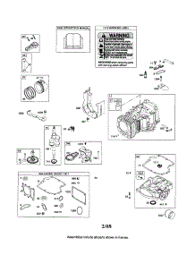 Cyl / Sump / Crankshaft parts for Briggs & Stratton Lawn & Garden Engine 331800-0036-E1 from AppliancePartsPros.com