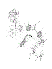Wheels / Chain Case / Tines parts for Bolens Front-Tine Tiller 332 from AppliancePartsPros.com