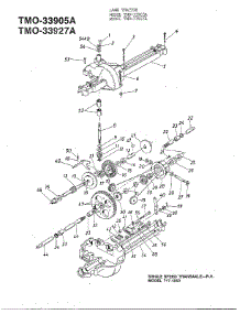 Single Speed Transaxle / Accessories parts for Mtd Front-Engine Lawn Tractor 33905A from AppliancePartsPros.com