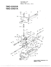 Single Speed Transaxle parts for Mtd Front-Engine Lawn Tractor 33920A from AppliancePartsPros.com