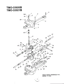 Single Speed Transaxle Rh parts for Mtd Front-Engine Lawn Tractor 33920B from AppliancePartsPros.com