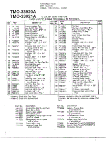 12Hp 38" Lawn Tractors Page 2 parts for Mtd Front-Engine Lawn Tractor 33921A from AppliancePartsPros.com