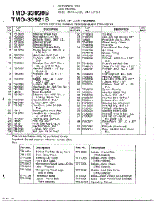 12Hp 38" Lawn Tractors Page 2 parts for Mtd Front-Engine Lawn Tractor 33921B from AppliancePartsPros.com