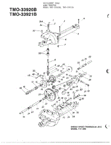 Single Speed Transaxle-R parts for Mtd Front-Engine Lawn Tractor 33921B from AppliancePartsPros.com