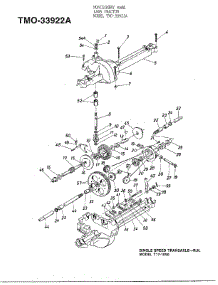 Single Speed Transaxle parts for Mtd Front-Engine Lawn Tractor 33922A from AppliancePartsPros.com